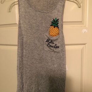 Aloha Beaches Gray tank